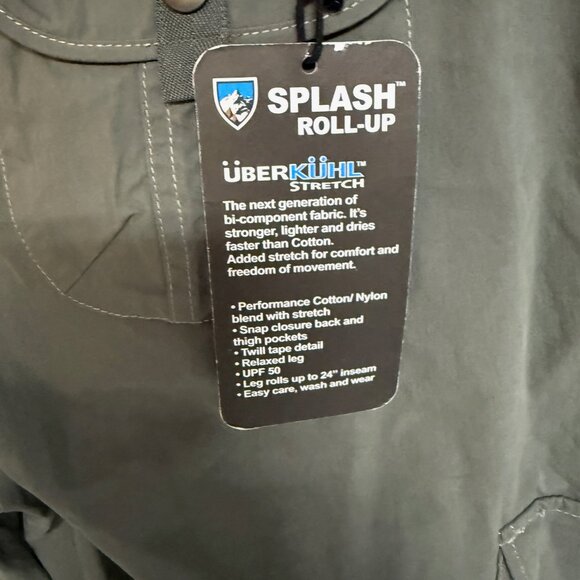 KÜHL Splash Roll-Up Pants Women’s Size 14 Short Green Outdoor Hiking Cargo NWT - Picture 8 of 13